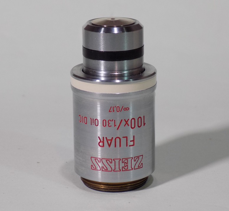 Zeiss Fluar 100x / 1.30 Oil DIC Microscope Objective Lens 44 02 85-9801  EX+