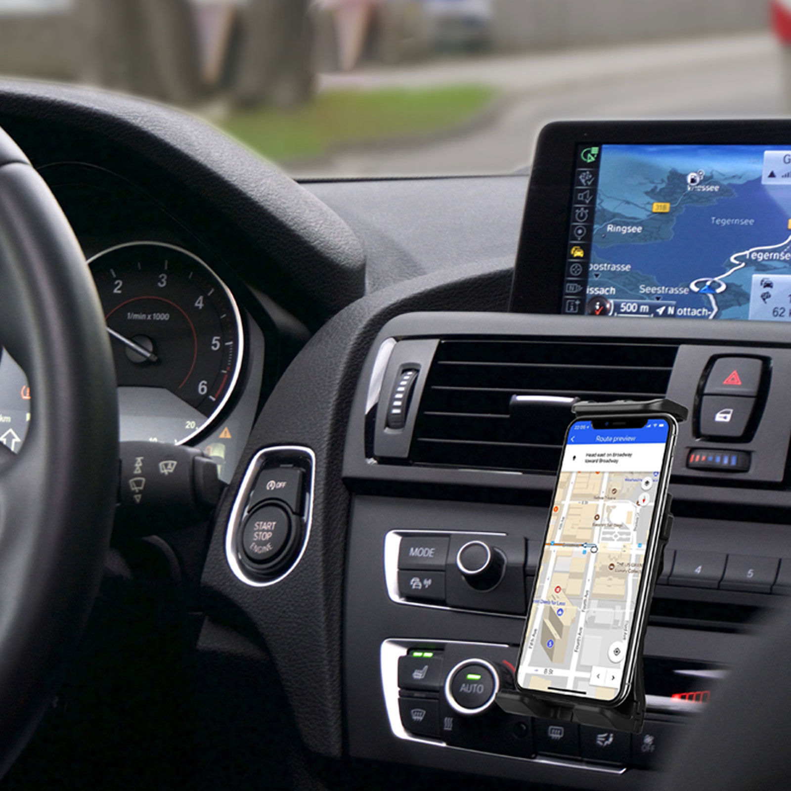 Universal Adjust Car CD Slot Mount Holder Fr iPad/Galaxy Tab/Tablet/Phone 4-14''