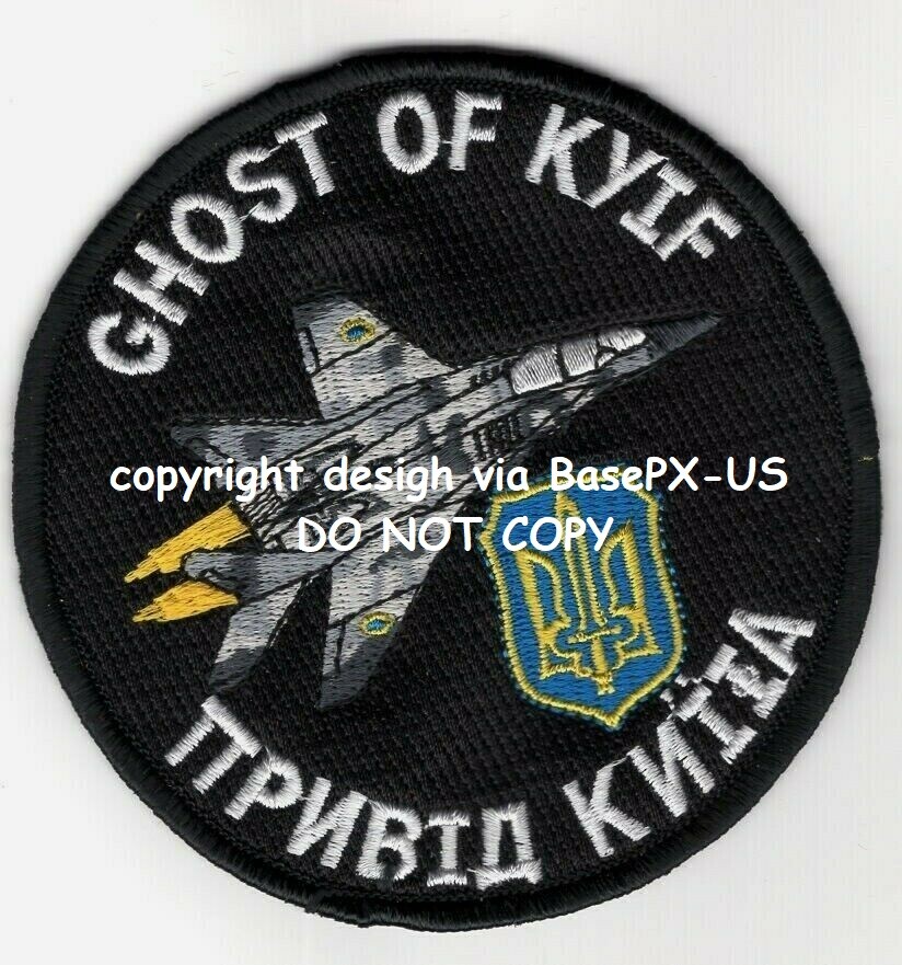 UKRAINE M-29 GHOST of KYIF KYIV Pryvyd Kyieva Привид Києва velkrō INSIGNIA PATCH
