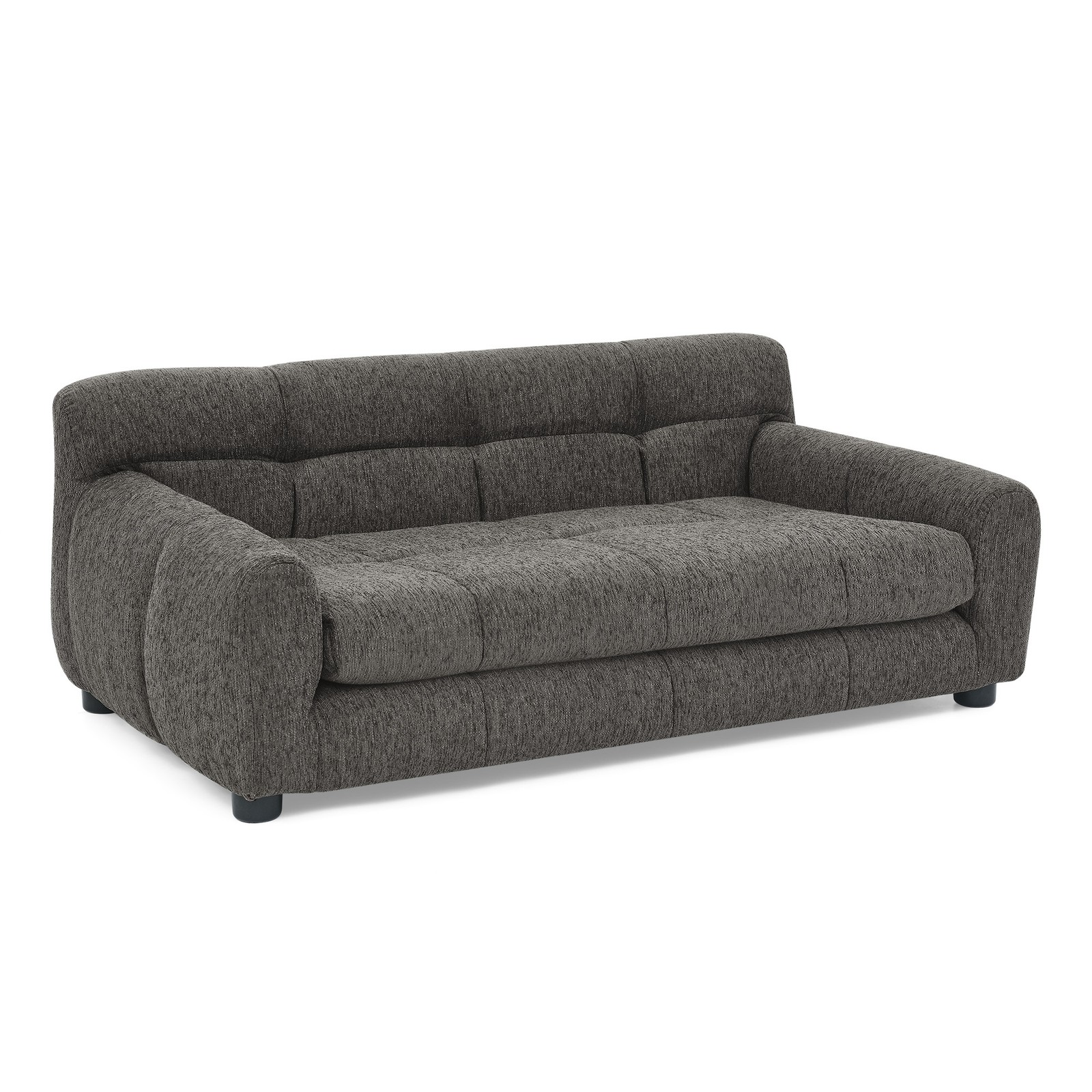 Soft Comfortable Pet Sofa Backrest Armrests Suitable for Small Medium Dogs Gray