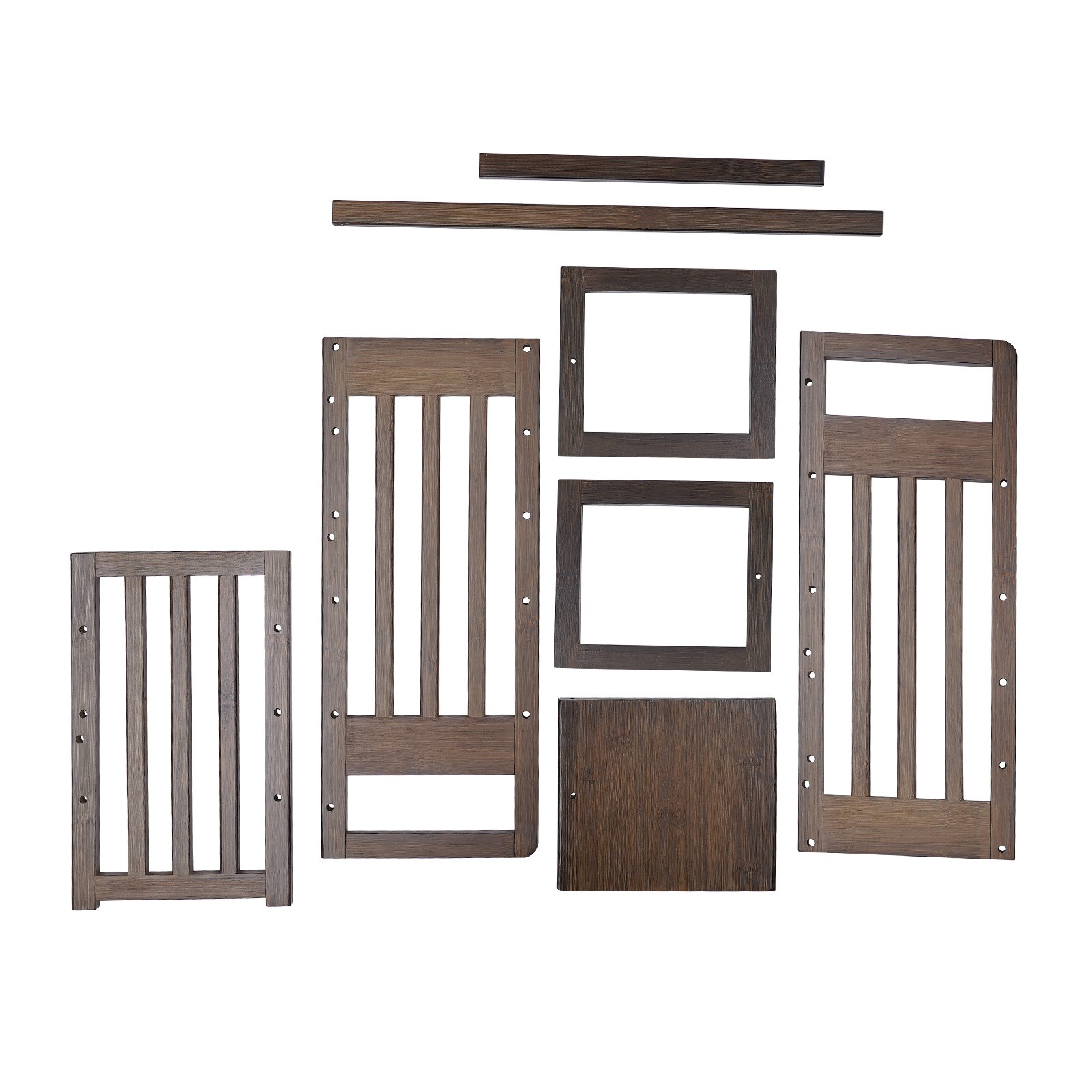 Bamboo Desktop Bookshelf Counter Top Bookcase Organizer W/3 Drawers Storage