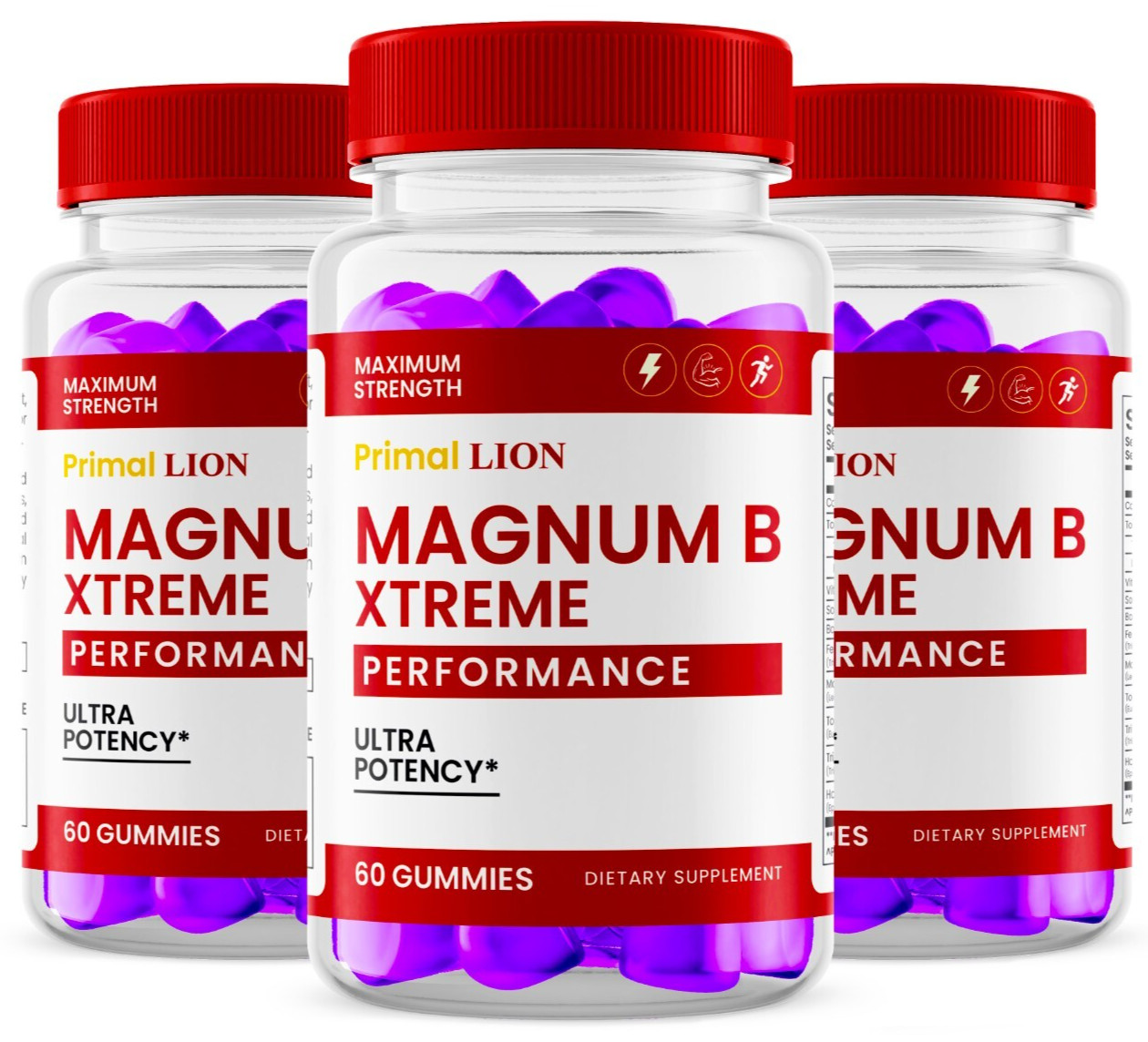 Primal Lion Magnum Extreme T-Booster Male Enhancement Gummies for ED 180 Gummies