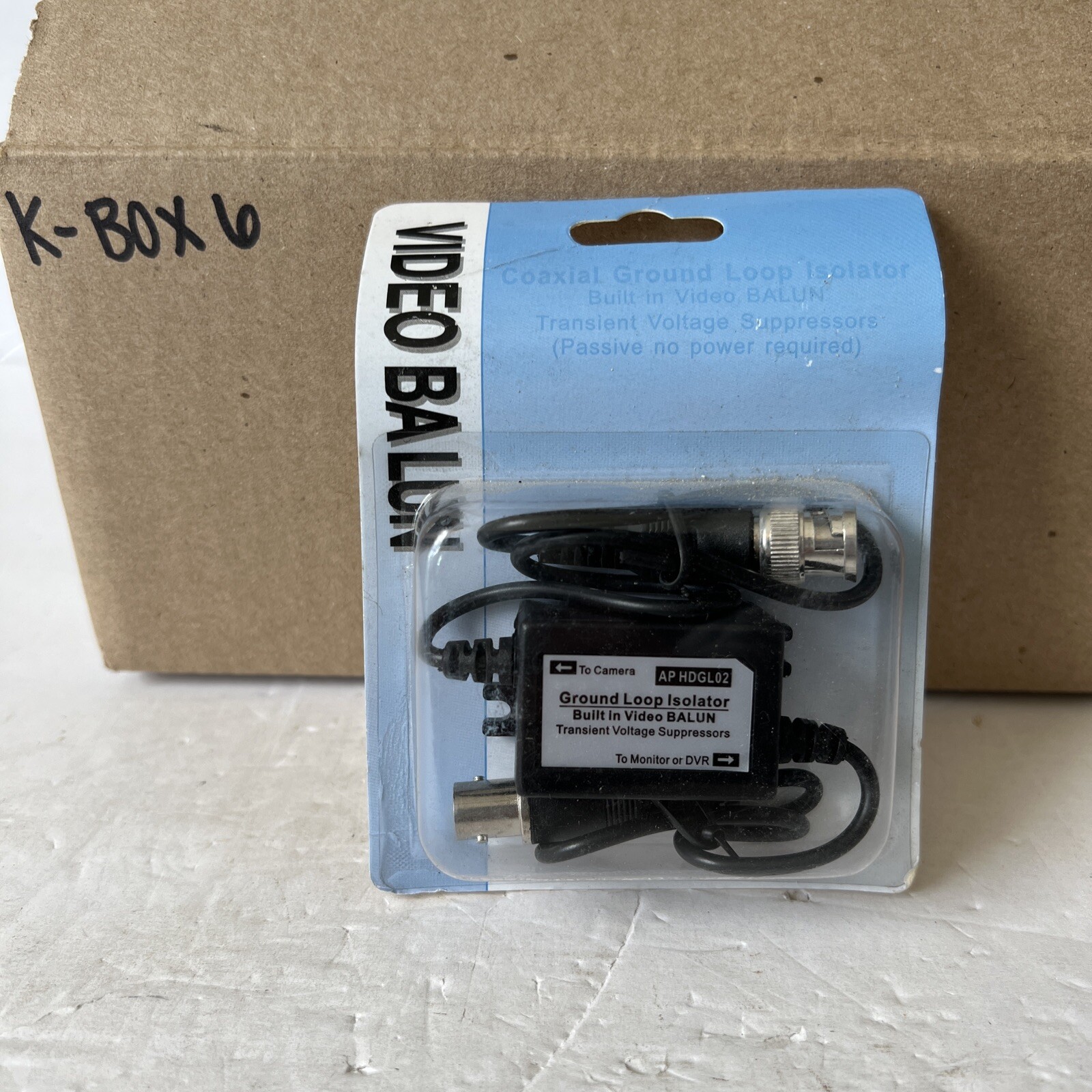 Video Balun AP HDGL02 Ground Loop Isolater Built In Video Balun