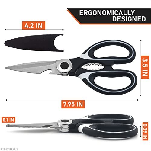Kitchen Shears Scissors Stainless Heavy Duty Multi-Purpose Meat Cutting, Cutlery