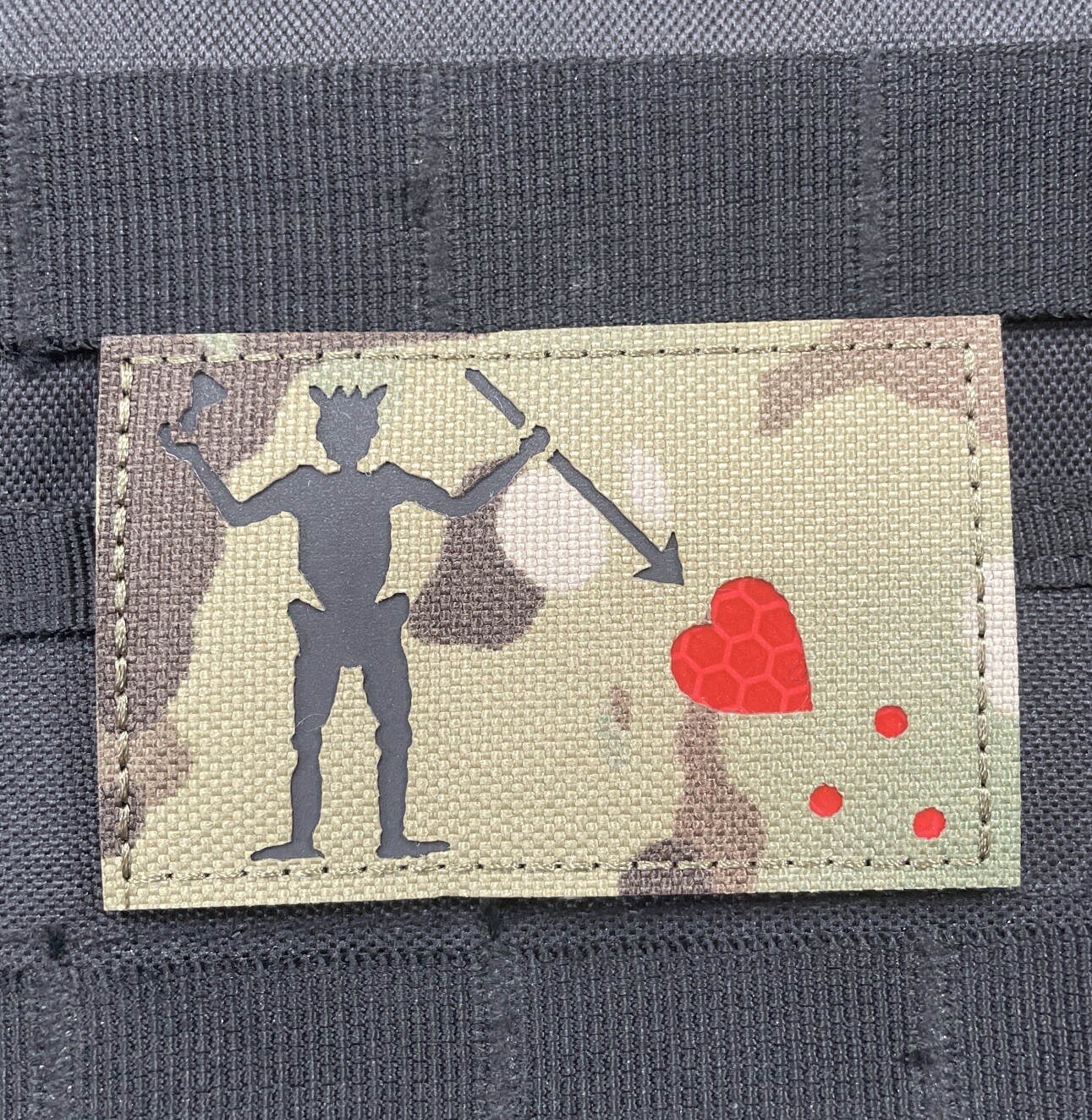 Blackbeard Pirate navy Seal DEVGRU Tactical morale IR Patch Hook Loop 3.2” MC