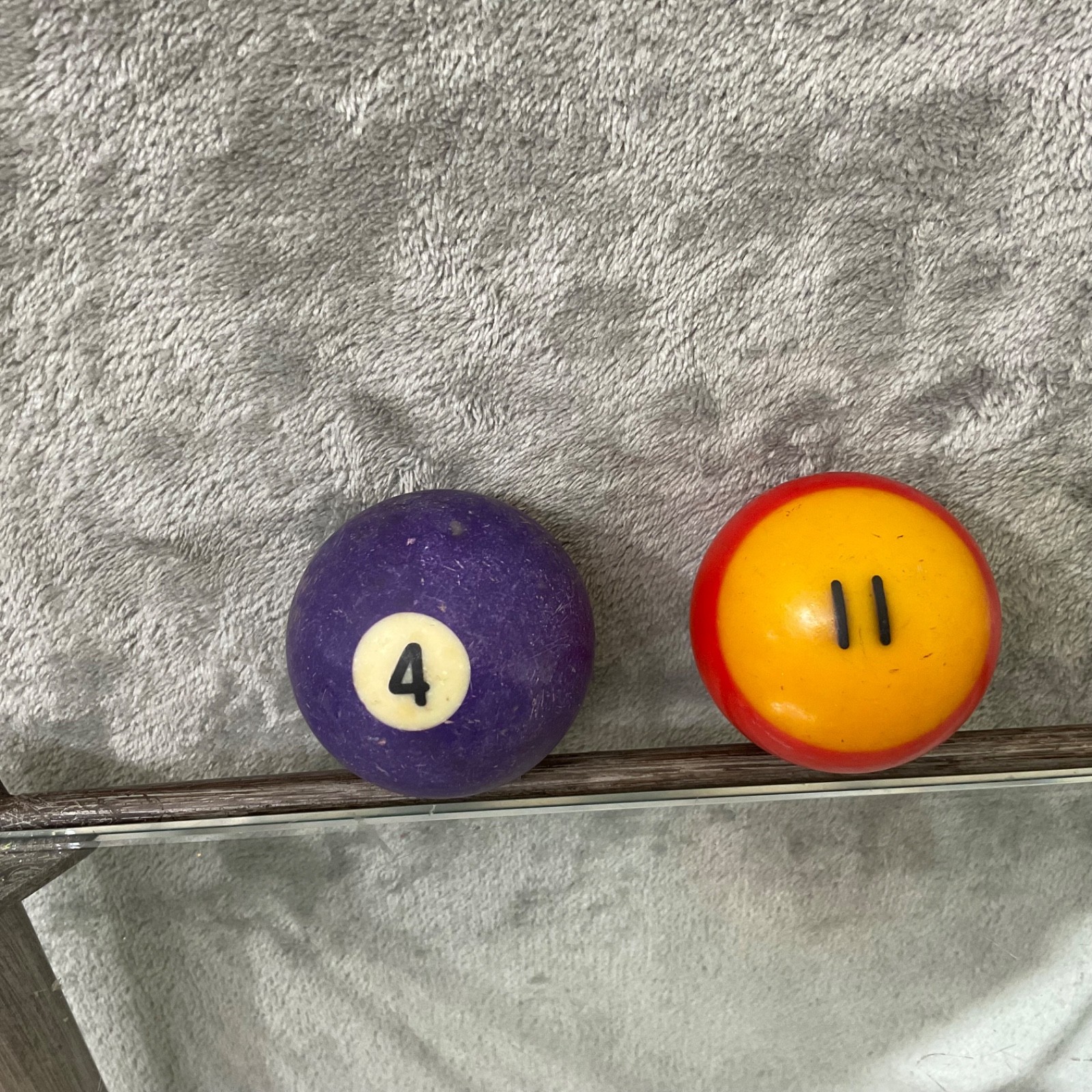 Vintage No. 4 & No. 11 Pool Balls Billiard Replacement craft projects