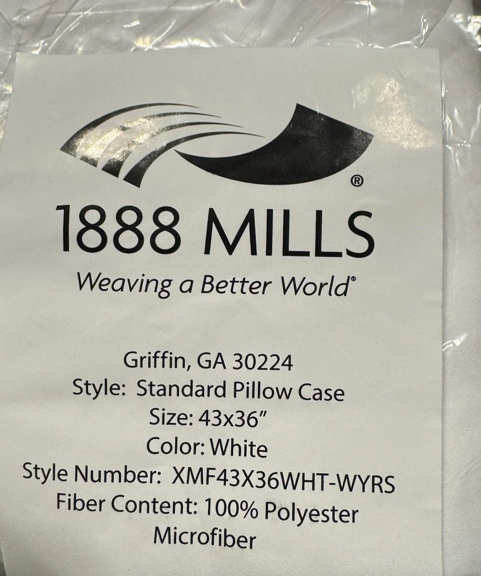 12 Pack White Microfiber Pillowcases 43 X36 1888 Mills  Hotels Airbnb Vrbo