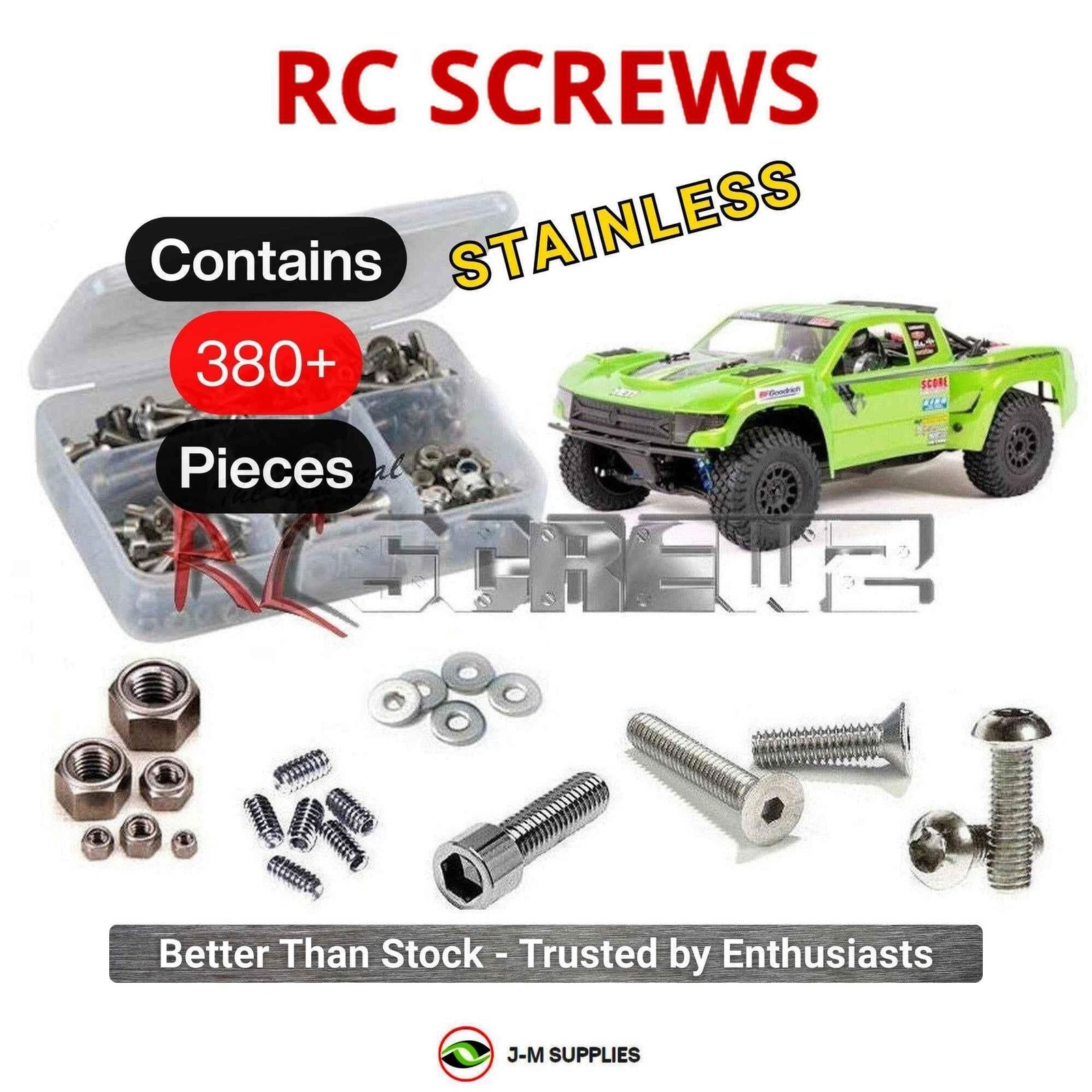 RCScrewZ Stainless Screw Kit axi021 for Axial Yeti Score Trophy (#90050) | SET
