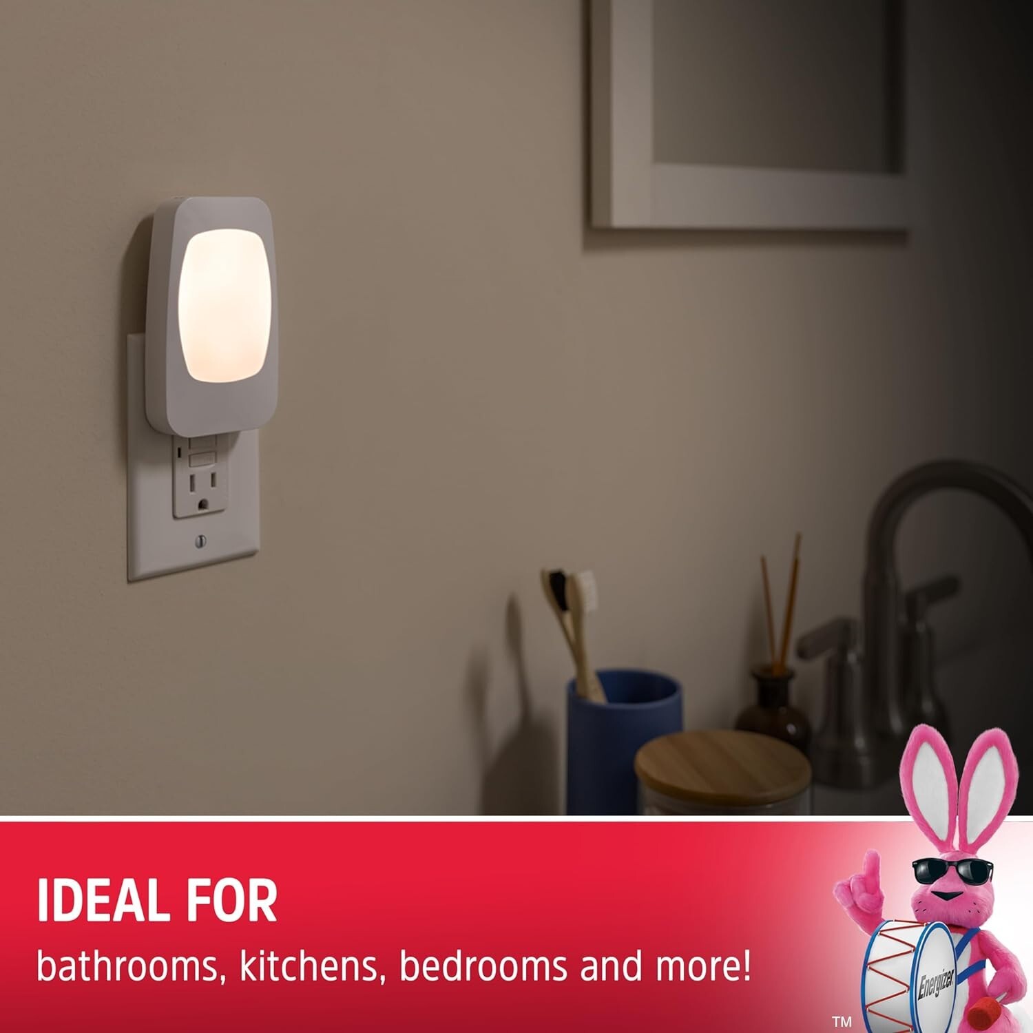 4-in-1 LED Night Light Power Failure Emergency Flashlight Plug-in