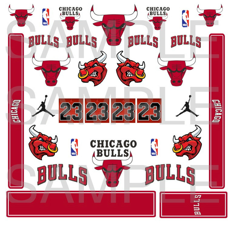 Hoops decals water slide more teams inside 1/64
