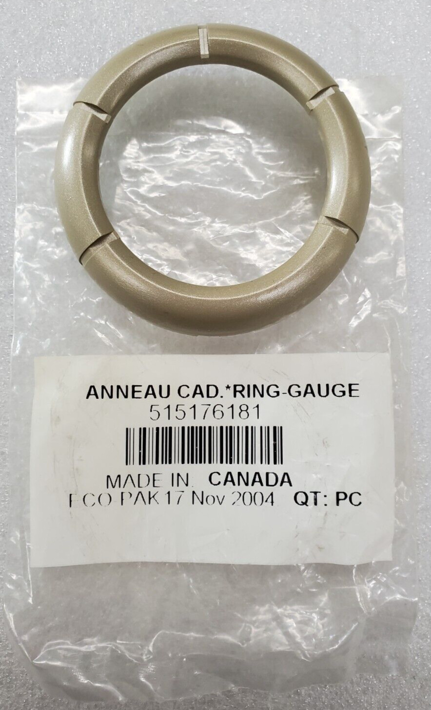 515176181 SKI-DOO FUEL AND TEMP GAUGE TRIM RING/BEZEL 05-06 GTX 600 SDI 800 NOS