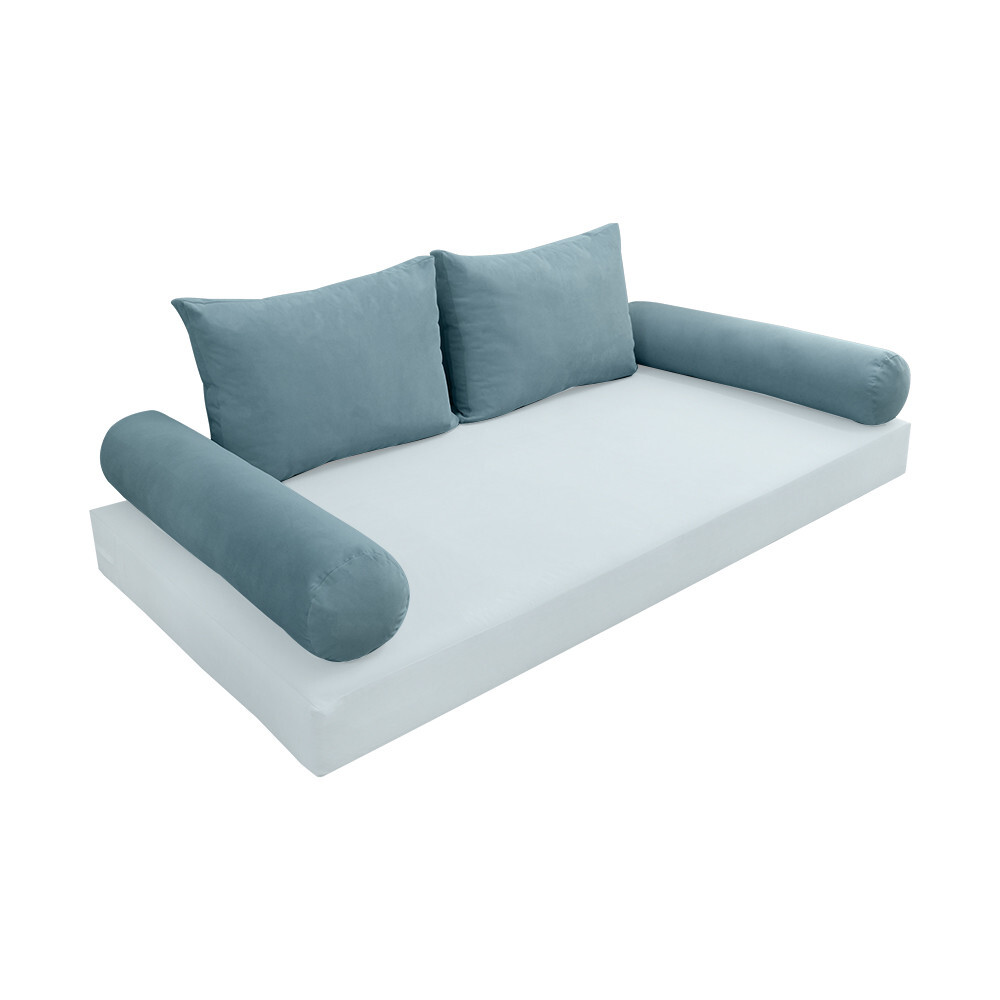 COVER ONLY Model V1 Full Velvet Knife Edge Indoor Daybed Cushion Bolster - AD355