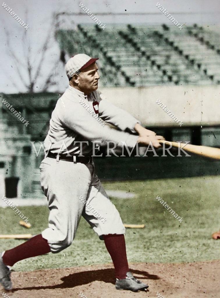 ER138 Gavvy Cravath Philadelphia Athletics 1918 8x10 11x14 16x20 Colorized Photo
