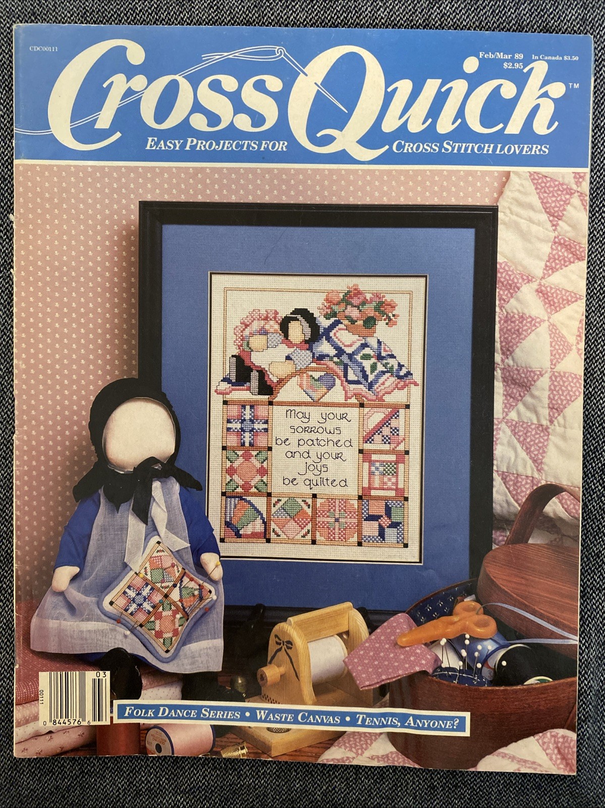 Cross Quick Cross Stitch Magazine - September 1989