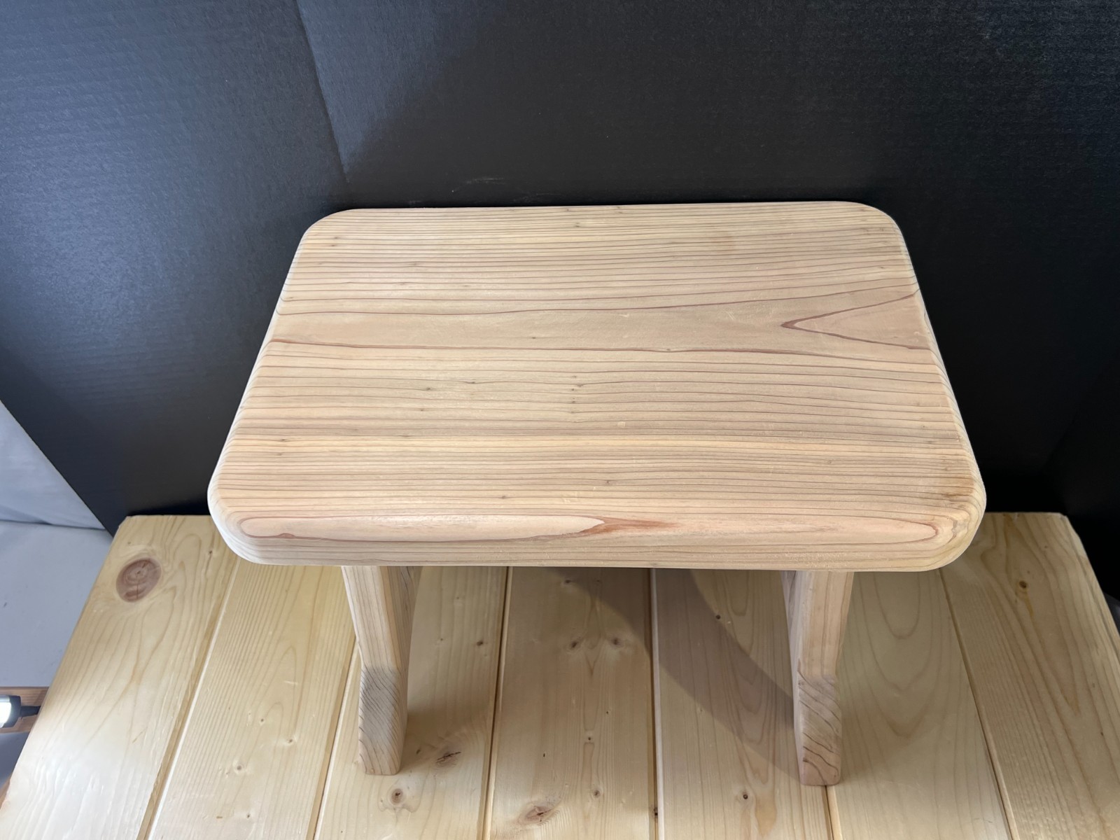 Handcrafted Solid Wood Bench | Sauna Seat Footrest Unfinished Wood/CNC cut