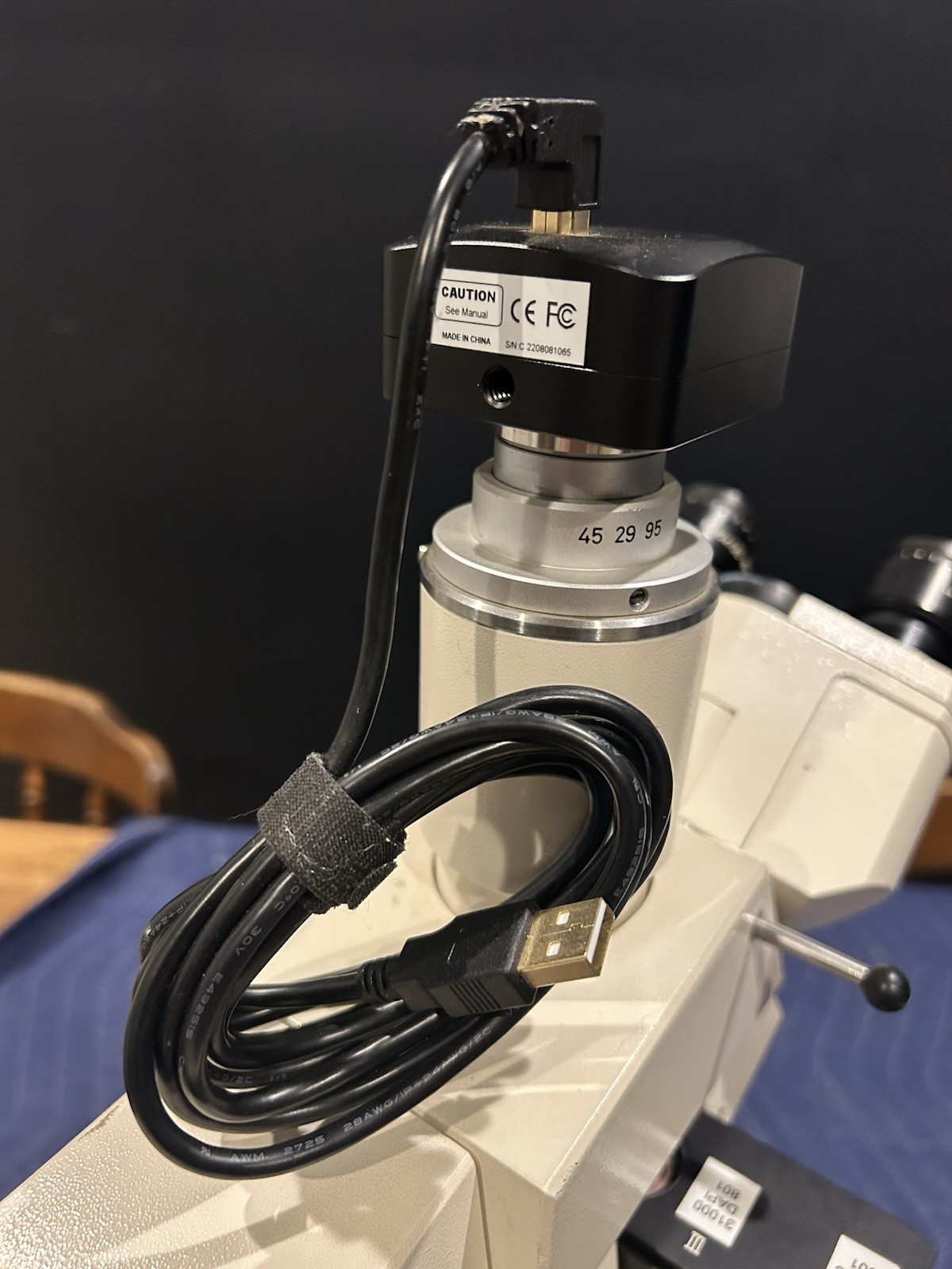 Zeiss Axioskop & AmScope MU1000 10MP USB 2.0 Microscope Digital Camera