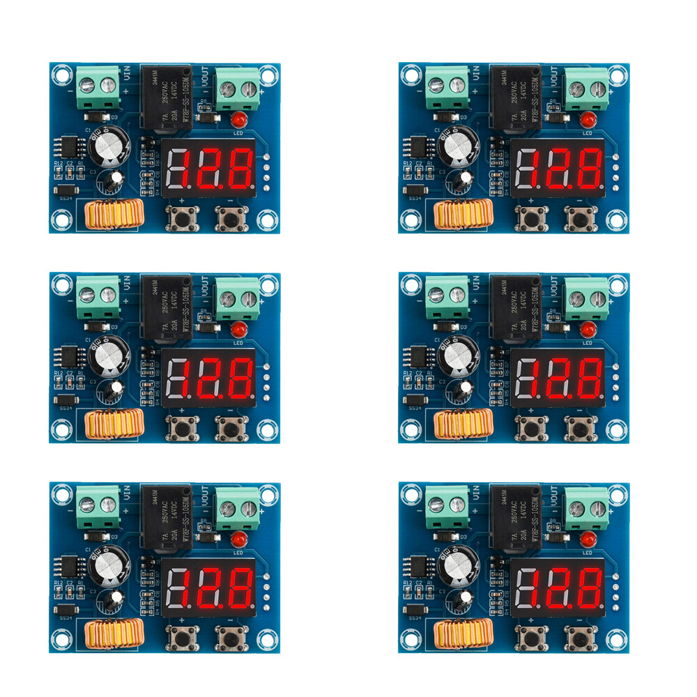 6PCS XH-M609 DC Voltage Protection Module Low Voltage Disconnect Switch Cut off