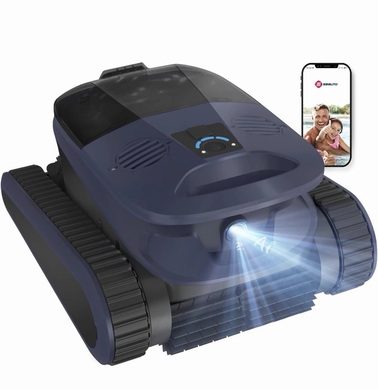 Seauto SAT40 Pool Vacuum for Inground Pools 4H Cordless Robotic Pool Cleaner APP
