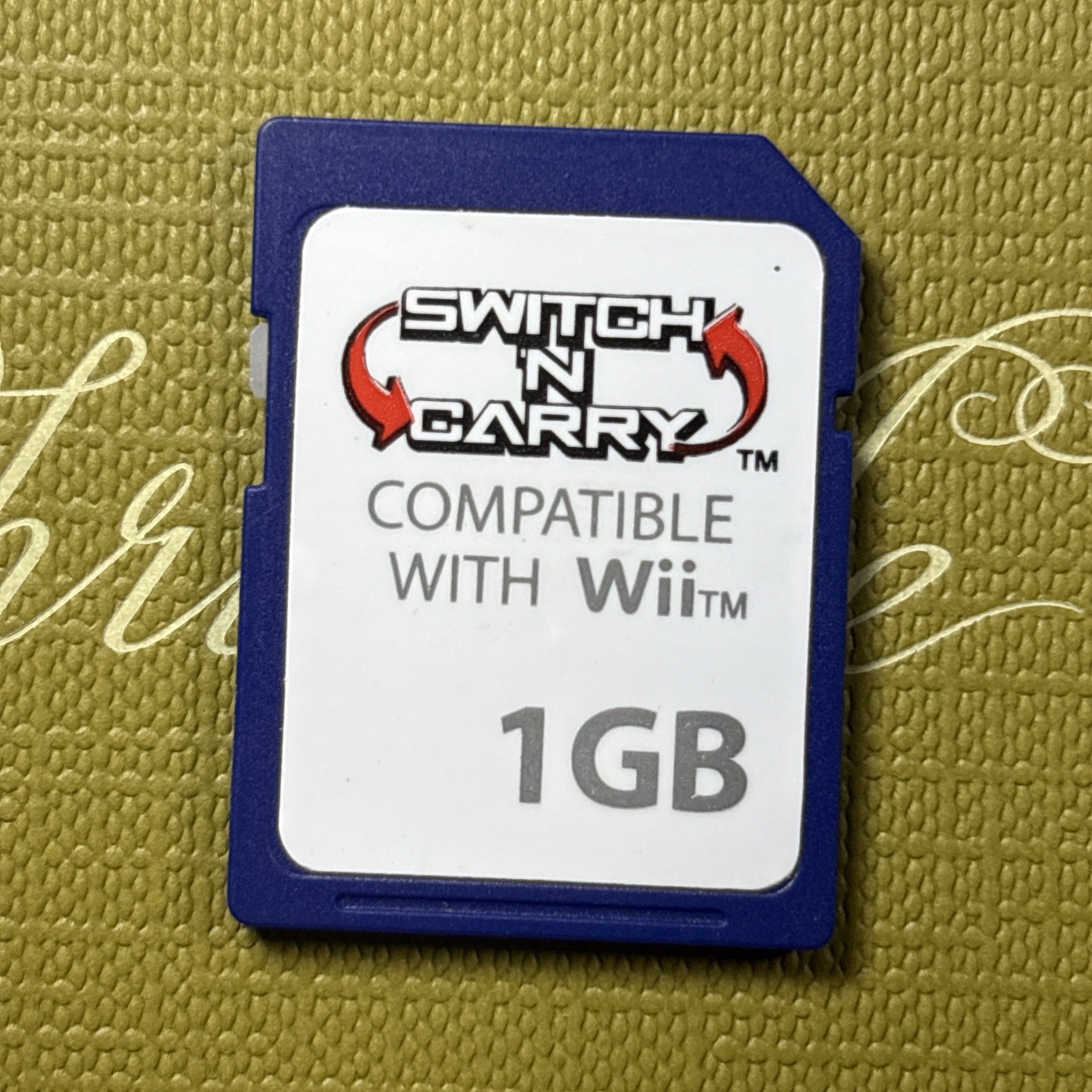 Nintendo Switch 'N Carry Compatible with Wii SD Card 1GB Tested Working