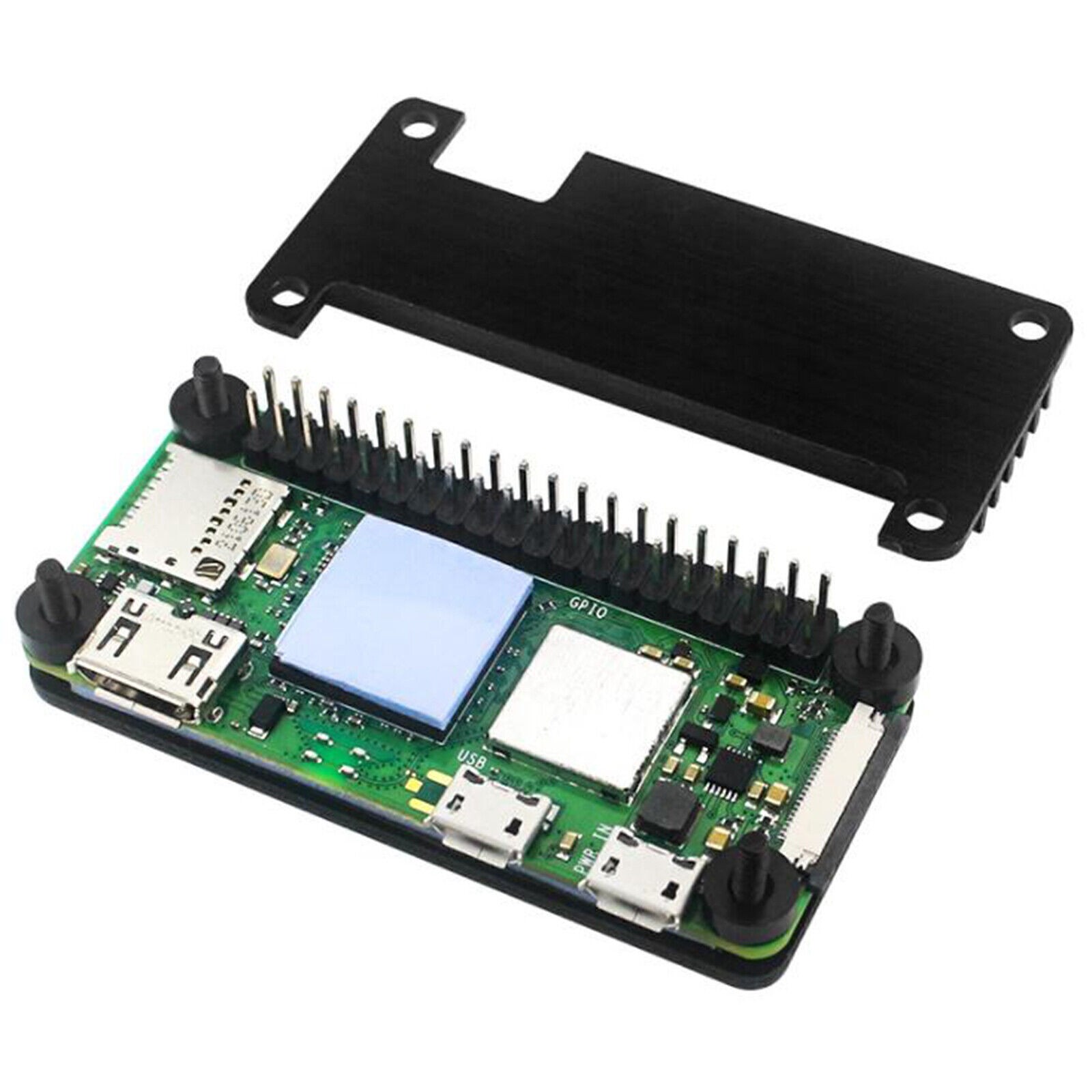 Aluminum Alloy Heat Dissipation Heatsink Case for Raspberry Pi Zero 2W Universal