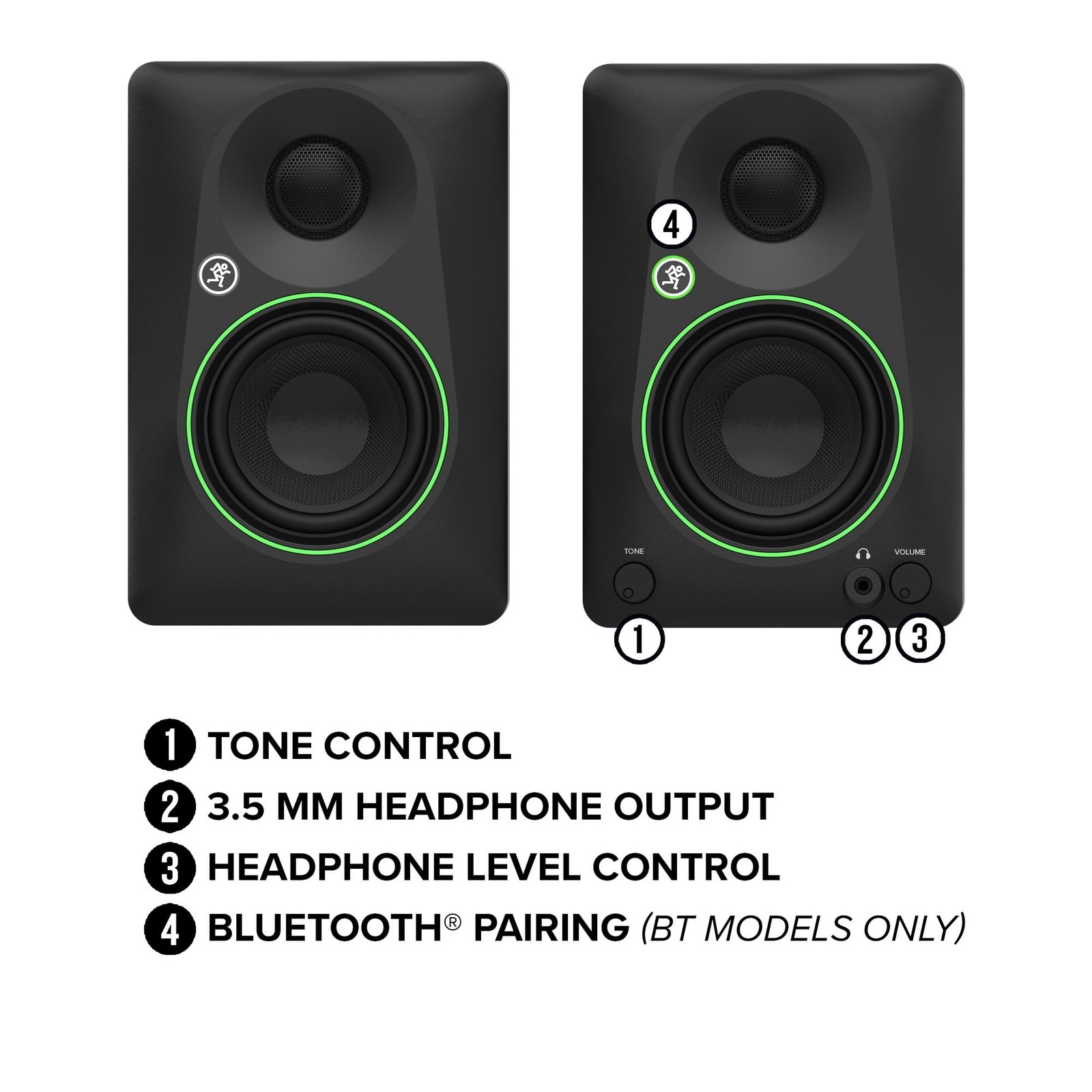 Mackie CR8BT 8" Creative Reference Powered Studio Monitors with Bluetooth