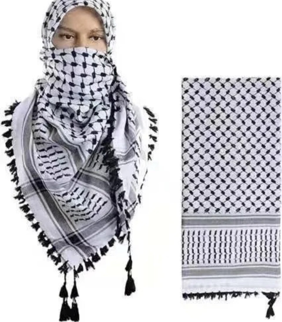 Keffiyeh Scarf light weight unisex 36 in.² head scarf for you and her