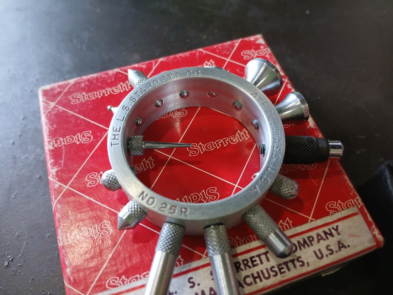Starrett No. 25R Dial Indicator Contact Point Set Complete 14 points set- U.S.A.