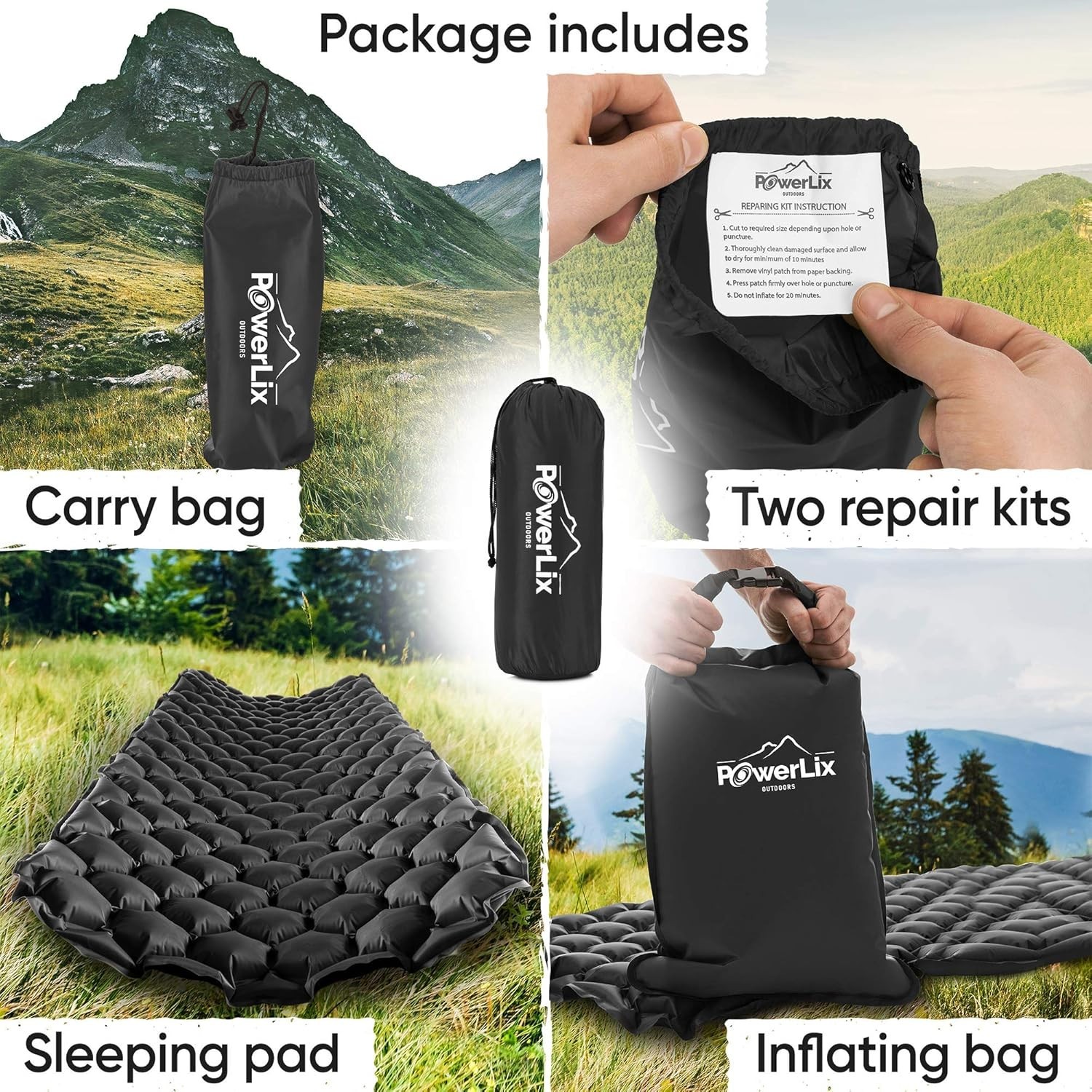 Sleeping Pad – Ultralight Inflatable Sleeping Mat, Ultimate for Camping, Back...