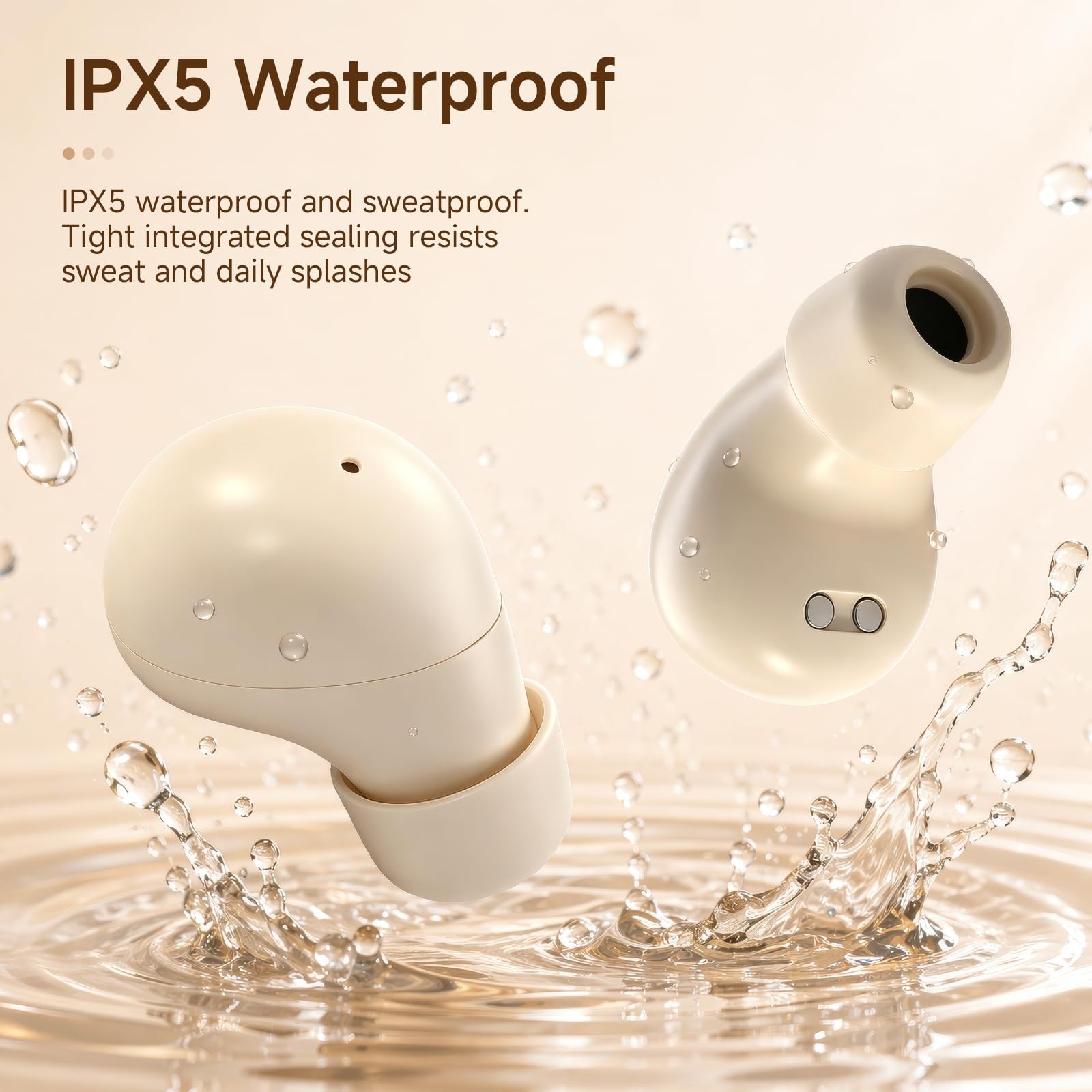 Discreet Mini Invisible Earbuds Wireless Bluetooth Micro Hidden Sleep Tiny Sm...