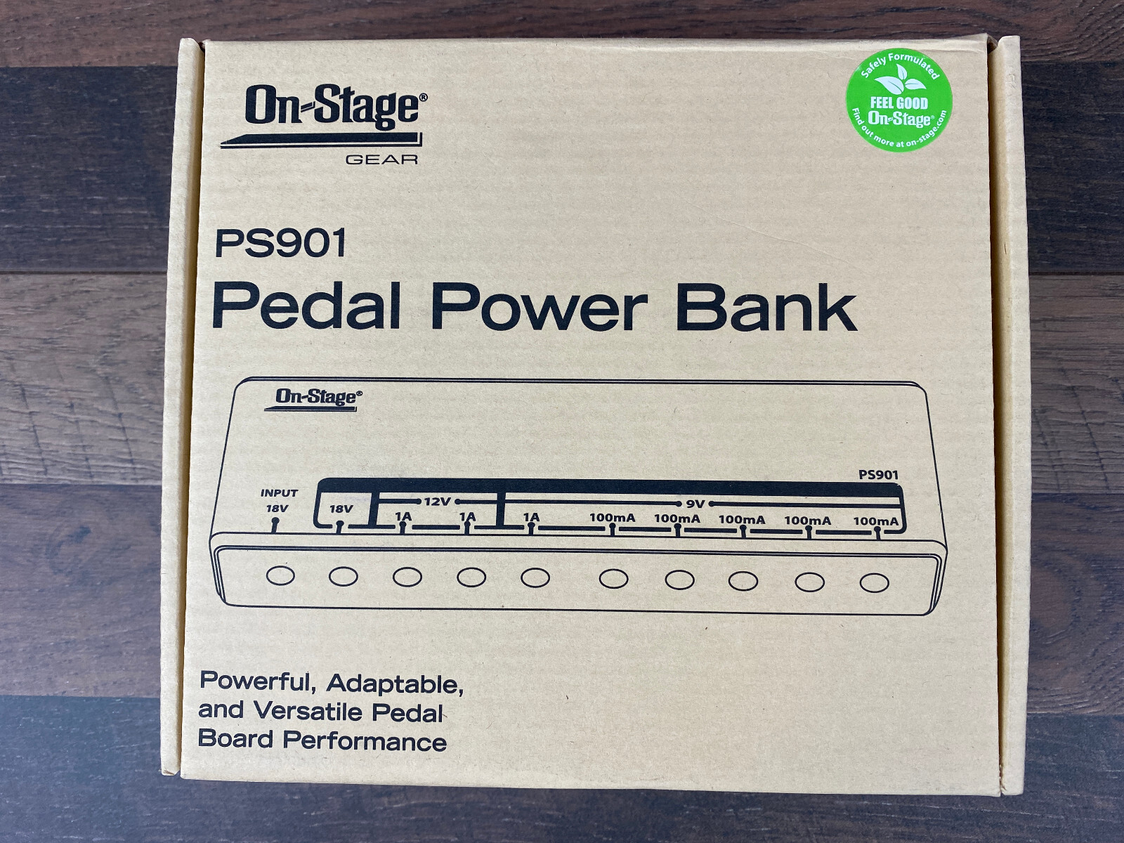 On-Stage PS901 Pedal Power Bank for Up To 13 Effects Pedals 9, 12 and/or 18 Volt