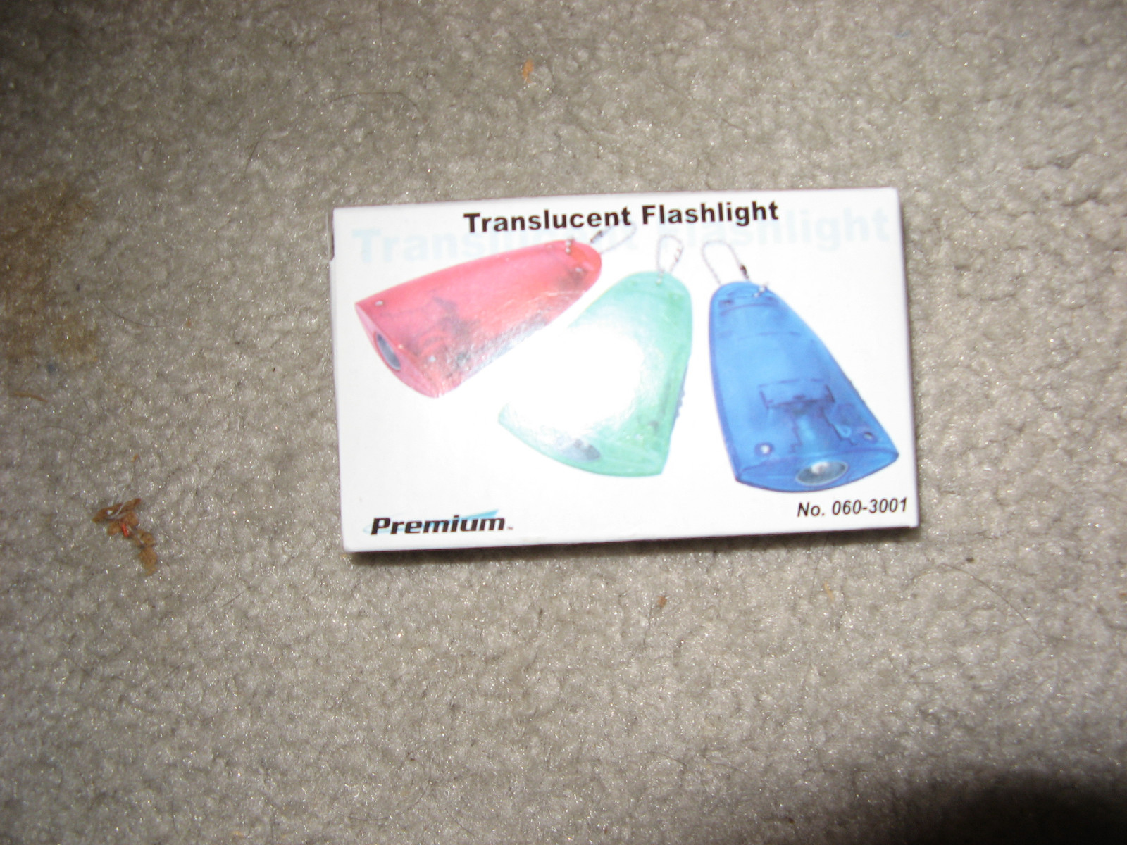 Translucent Flashlight from Premium. Green. New and Useful.