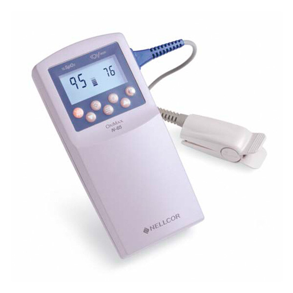 Nellcor Oximax N-65 Pulse Oximeter with Adult Clip Sensor