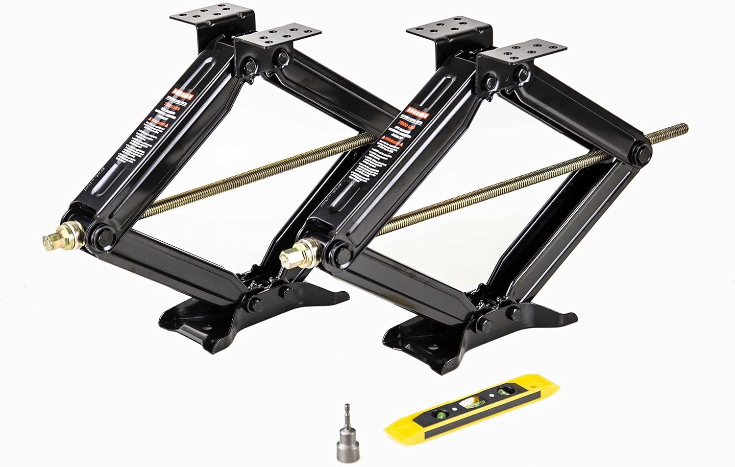 Rockman RV Camper Stabilizer Leveling Scissor Jacks Kit 24" 7500lbs Set 2