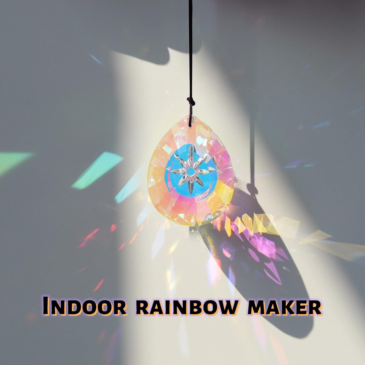 6 Pcs Crystal Sun Catcher Prisms Suncatchers for Windows Hanging AB Colored Room