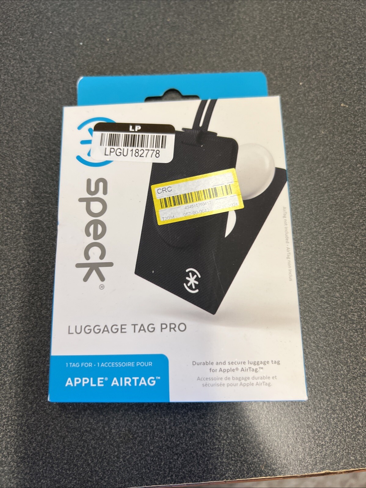 Speck - Luggage Tag Pro for Apple AirTag - Black