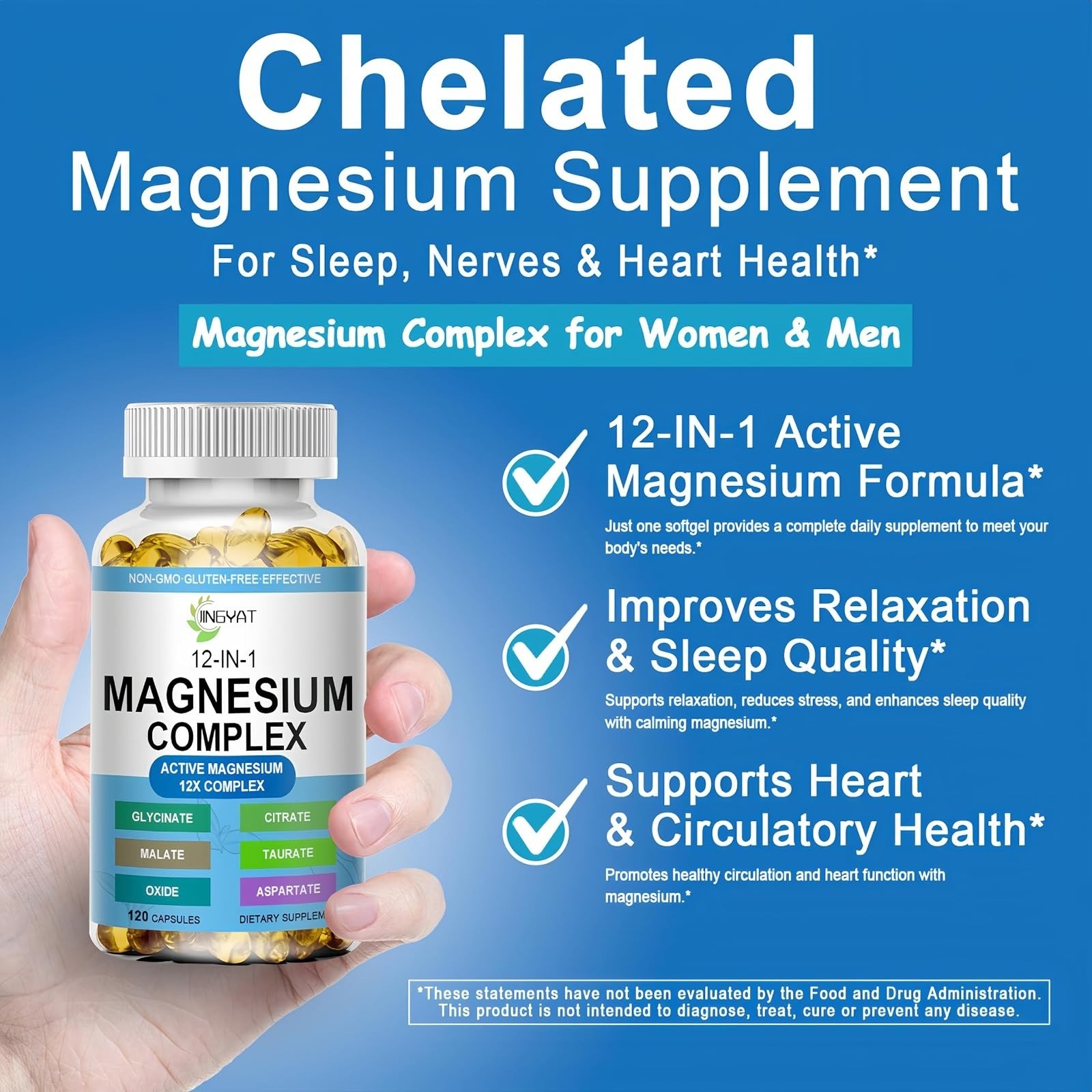 Magnesium Complex Softgels - 12-in-1 High Absorption Supplement