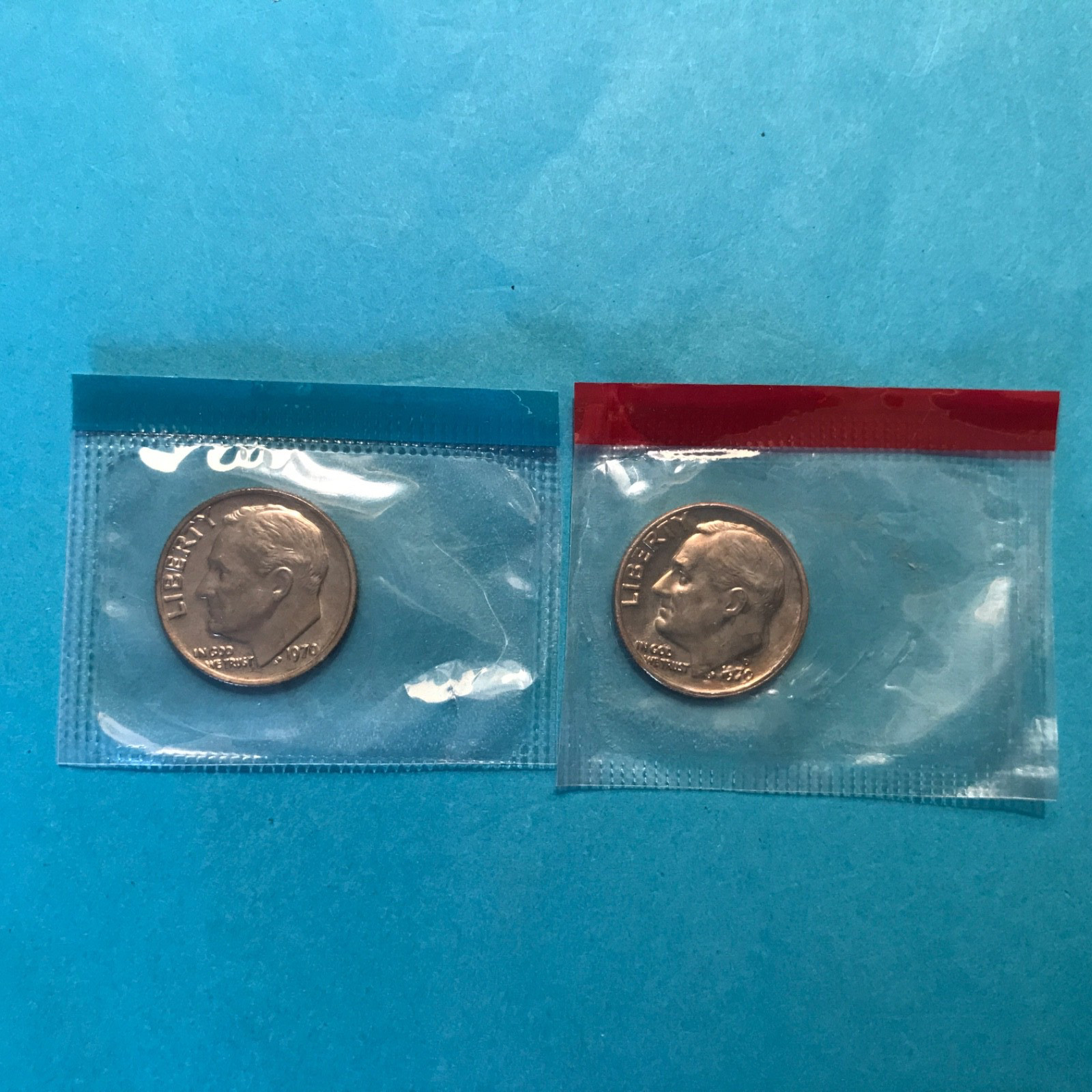 1970 P&D Roosevelt Dime Mint Cello  Uncirculated  FREE SHIP