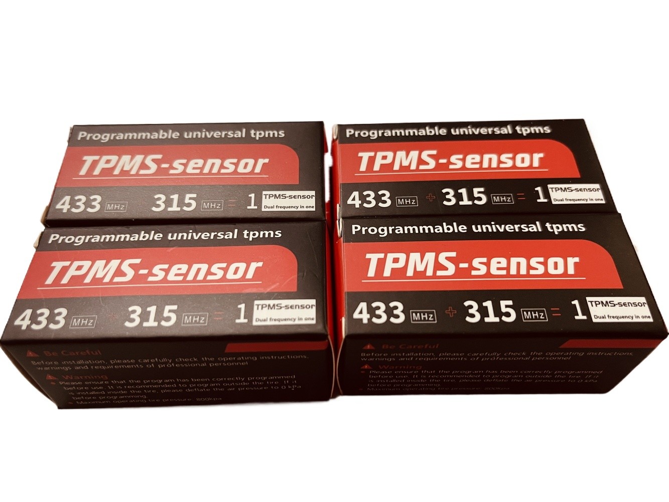 New Mix 315 & 433MHz 2 in 1 Programmable Tire Pressure Monitor Sensors US Stock