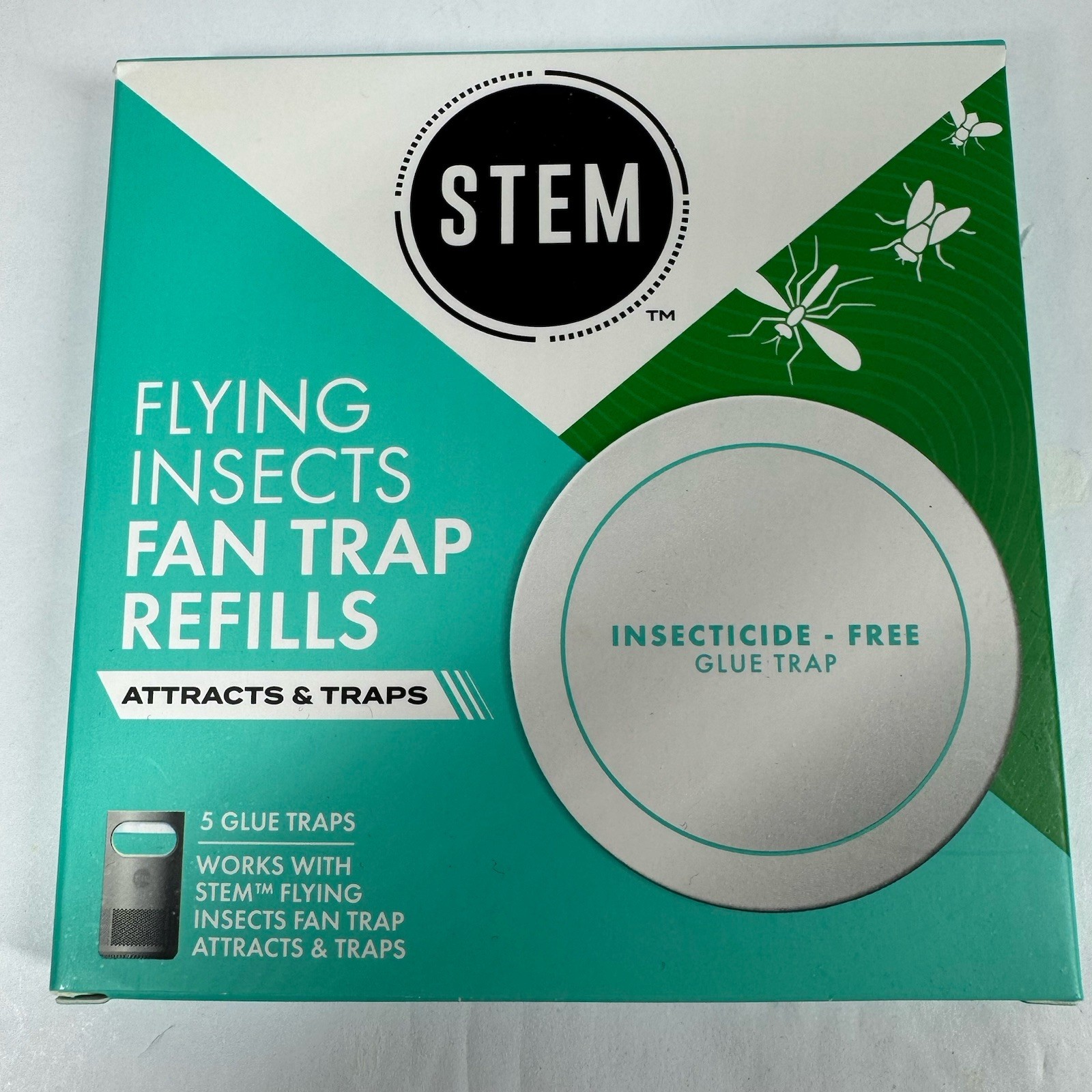 STEM Glue Trap Reﬁll Pads for STEM Flying Insect Fan Trap Device, 5 Count