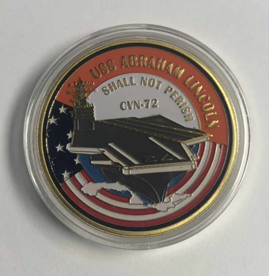 USS Abraham Lincoln CVN72 Challenge Coin ~ US Navy