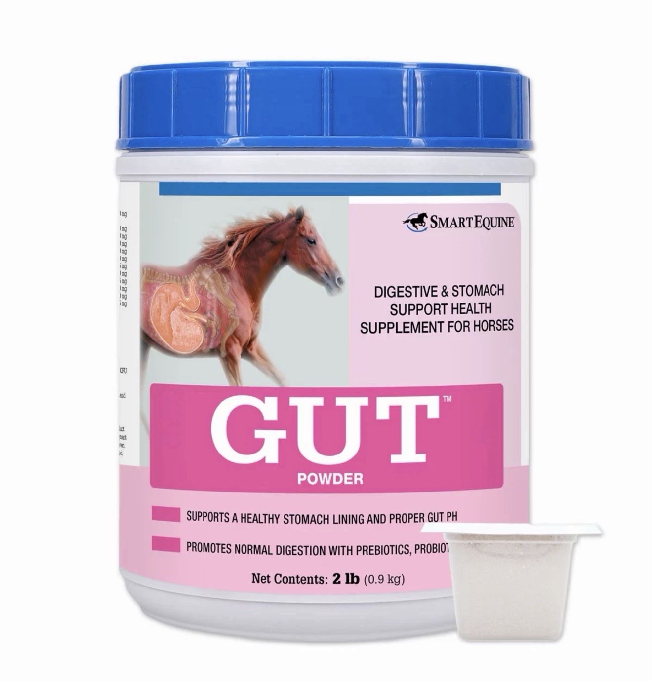 Uckele SmartEquine Gut Powder For Horses Supplement - 2 Lbs *EXP 06/2027*