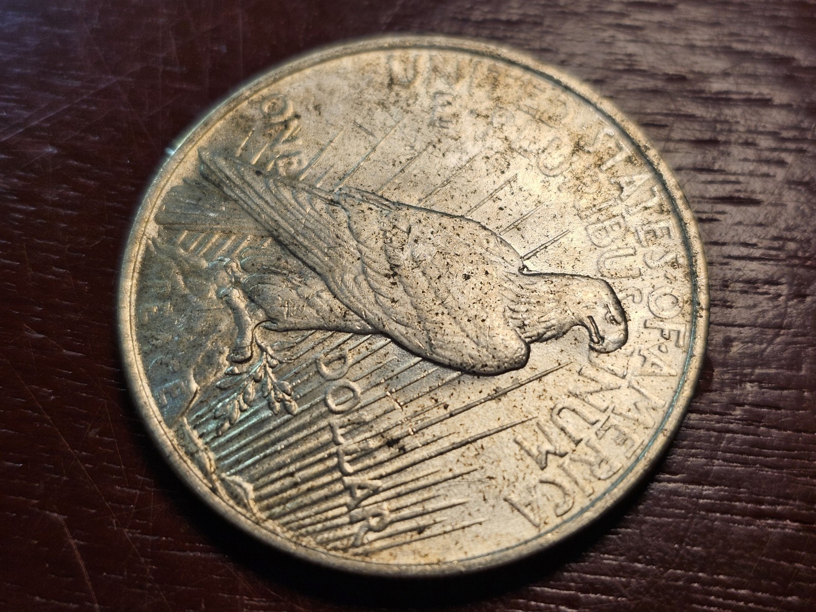 1923 Peace Silver Dollar, XF-AU, Below melt! Stk 0042