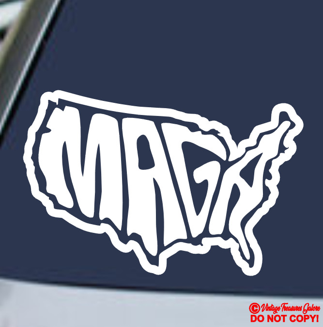 MAGA MAKE AMERICA GREAT AGAIN USA TRUMP COUNTRY Vinyl Decal Sticker Car Window