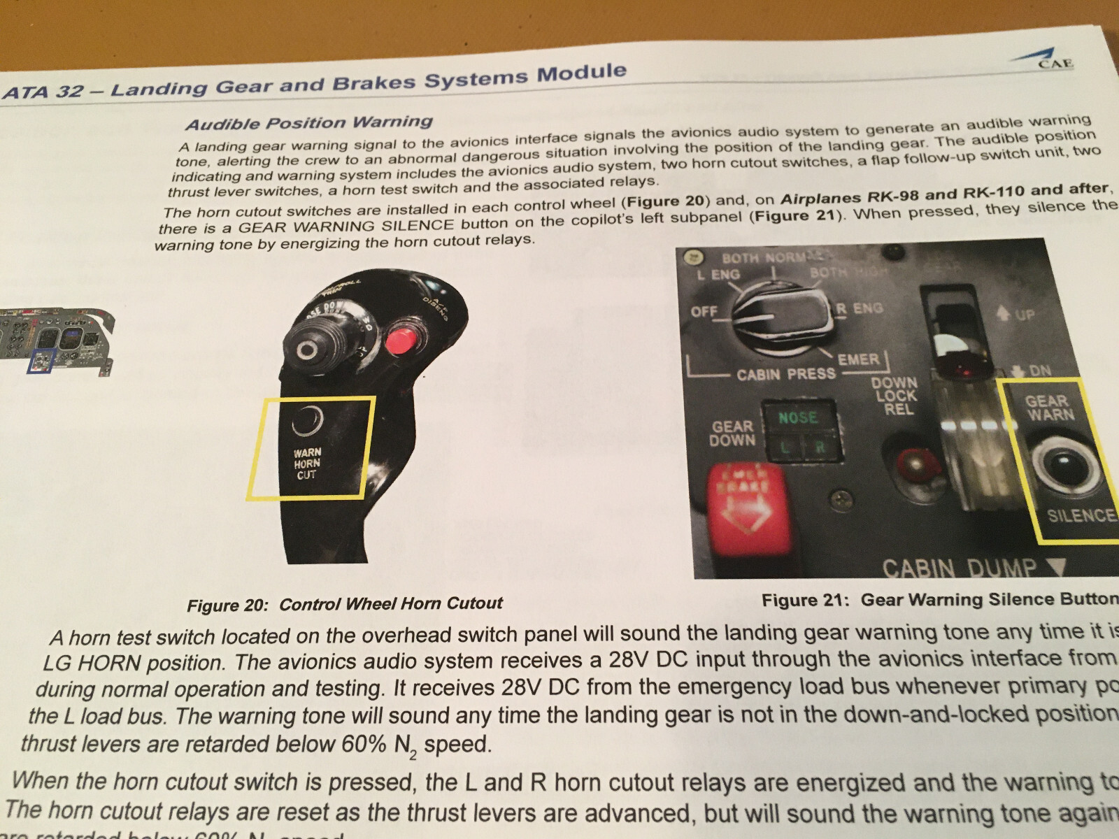 BeechJet 400A Landing Gear & Brakes Booklet Manual