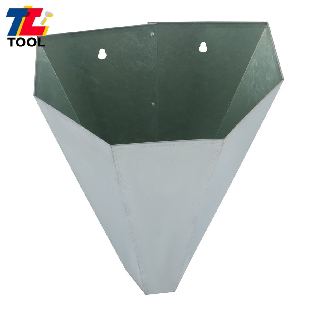 2 Pack 8 lbs Medium Size Chicken Cone Galvanized Steel Poultry Restraining Cone