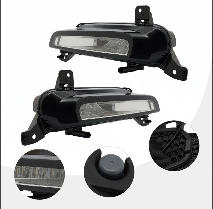 For 2016-2018 Range Rover Evoque LED DRL Daytime Running Fog Light Lamp Pair Set