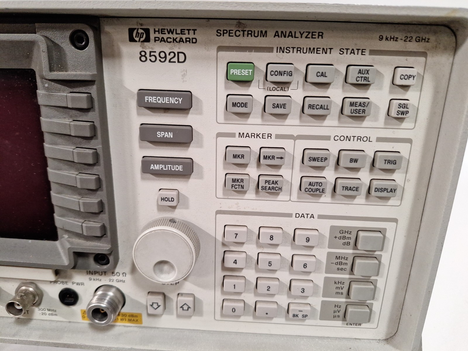 HP 8592D Spectrum Analyzer 9KHz - 22GHz