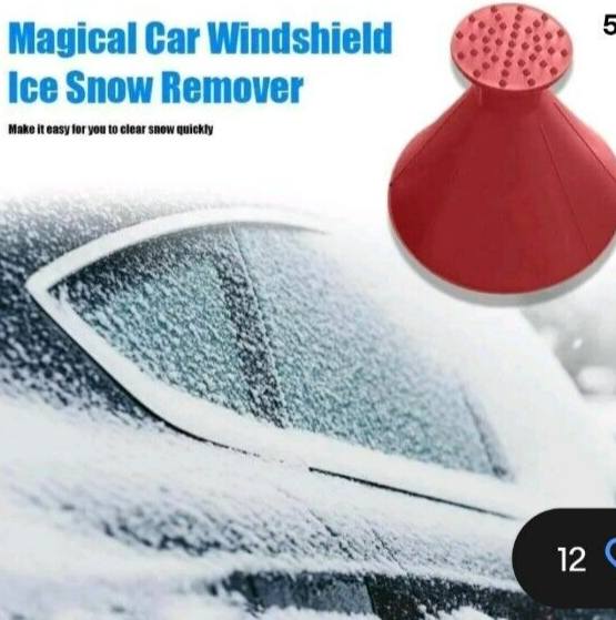 US Car Windshield Magic Ice Scraper Tool Cone Shaped Outdoor Funnel Remover Snow