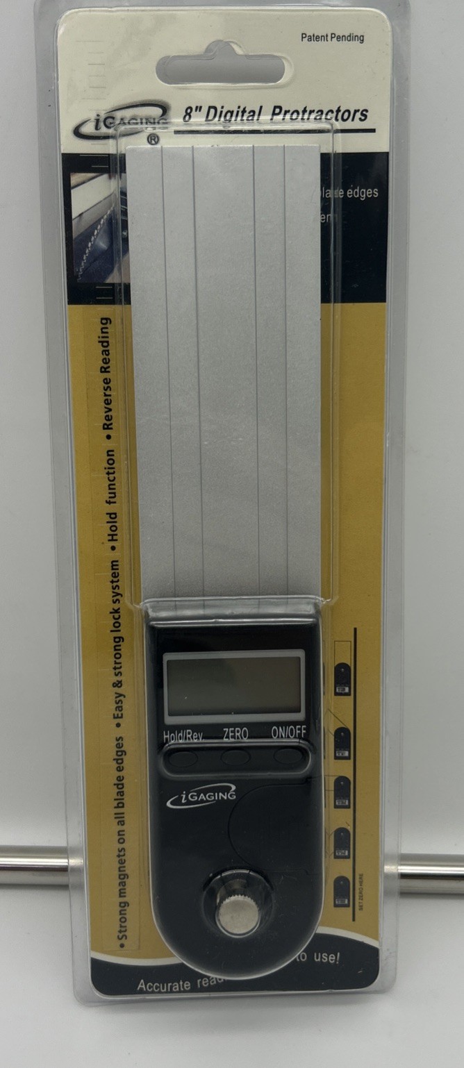 iGaging Digital Protractors 4" 8" 12" 360 Degree Woodwork Metalwork Brand New