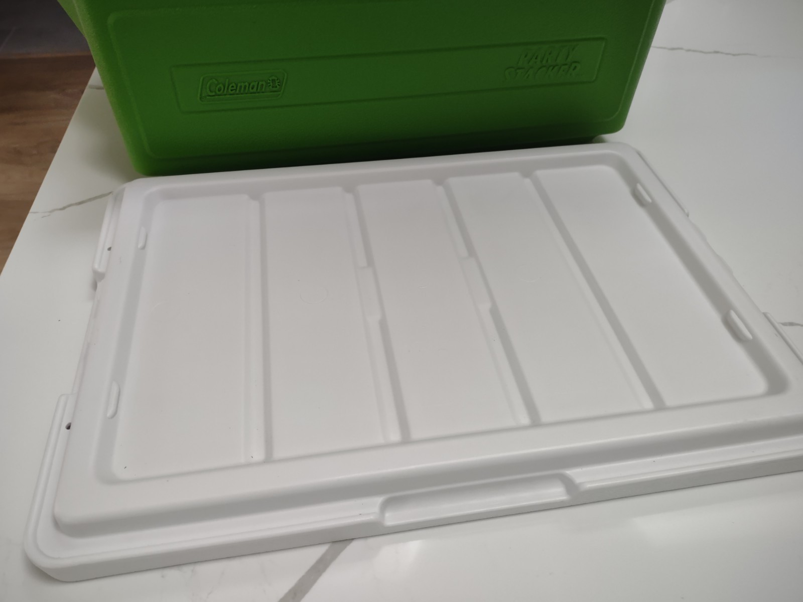 Coleman Party Stacker Cooler 6225 Green 24 Can USA Stacking Pristine!!